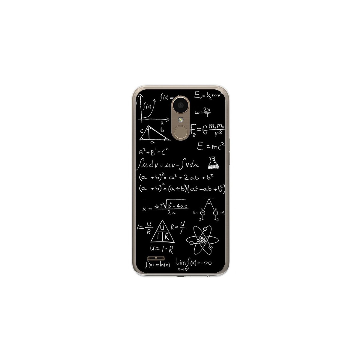 Funda Gel Tpu para Lg K10 2017 Diseño Formulas Dibujos