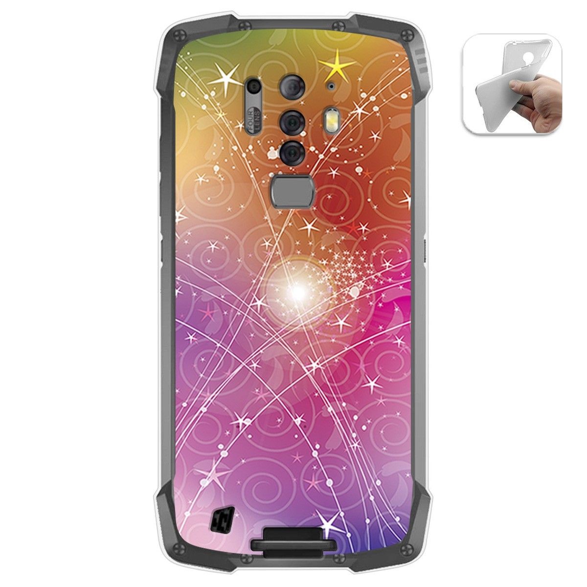 Funda Gel Tpu para Blackview BV6900 / BV6900 Pro diseño Abstracto Dibujos