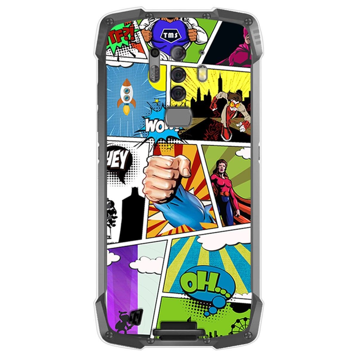 Funda Gel Tpu para Blackview BV6900 / BV6900 Pro diseño Comic Dibujos