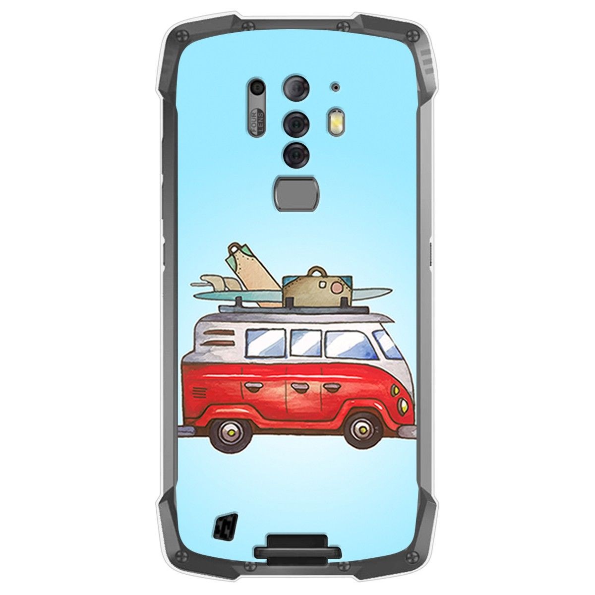Funda Gel Tpu para Blackview BV6900 / BV6900 Pro diseño Furgoneta Dibujos