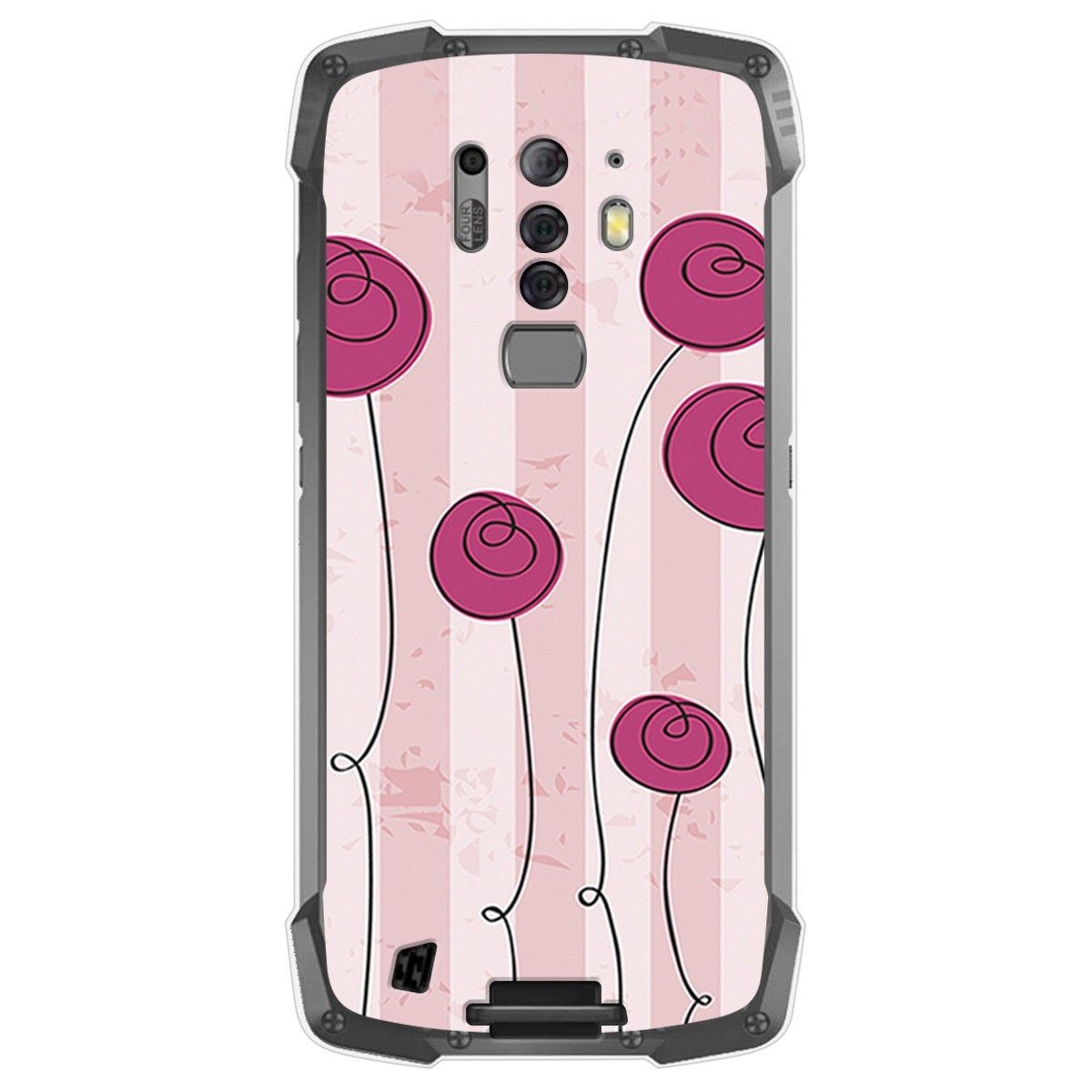 Funda Gel Tpu para Blackview BV6900 / BV6900 Pro diseño Flores Vintage Dibujos