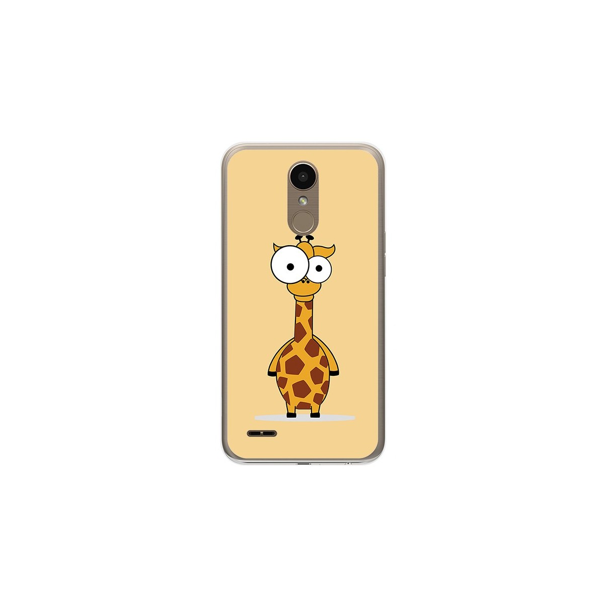 Funda Gel Tpu para Lg K10 2017 Diseño Jirafa Dibujos