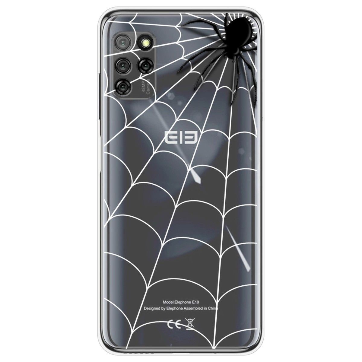 Funda Gel Transparente para Elephone E10 / E10 Pro diseño Araña Dibujos