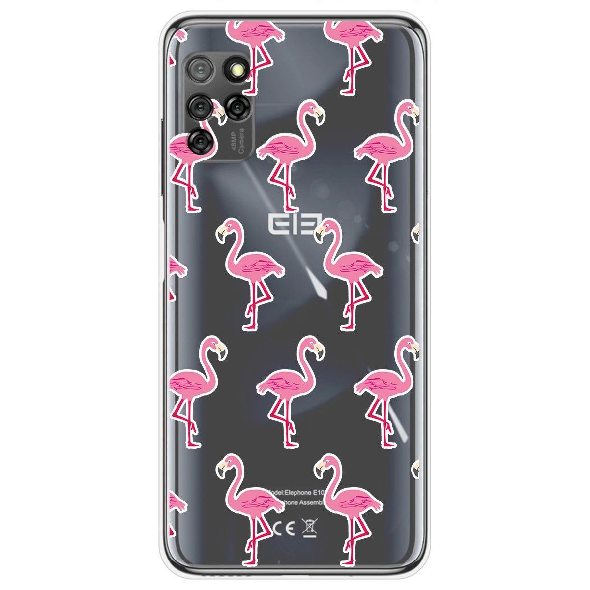 Funda Gel Transparente para Elephone E10 / E10 Pro diseño Flamenco Dibujos