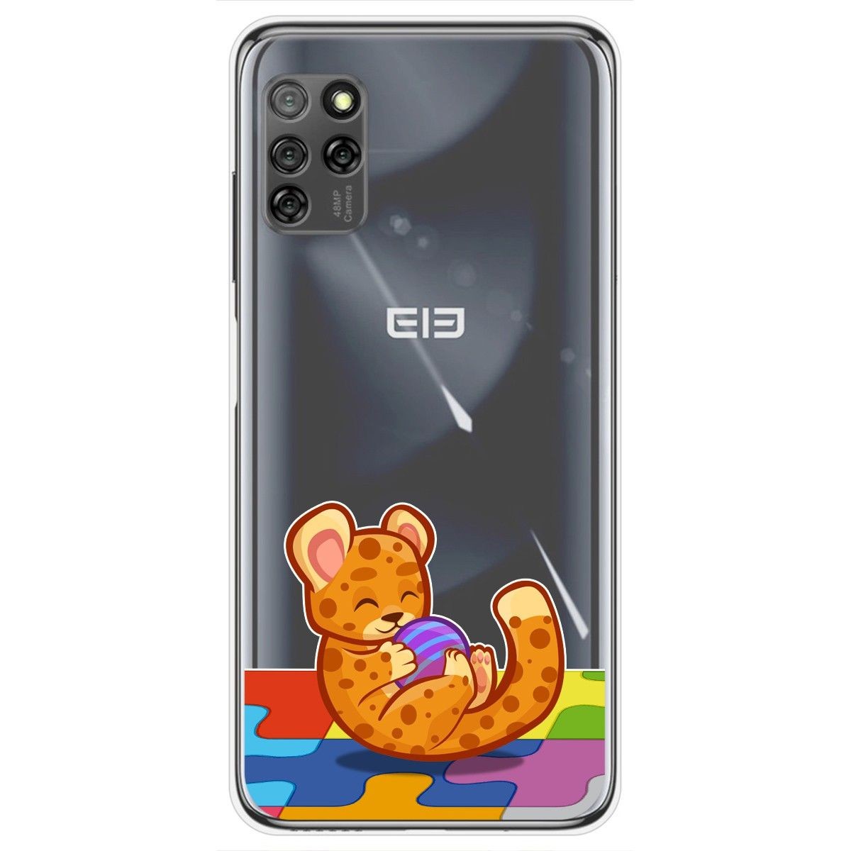 Funda Gel Transparente para Elephone E10 / E10 Pro diseño Leopardo Dibujos