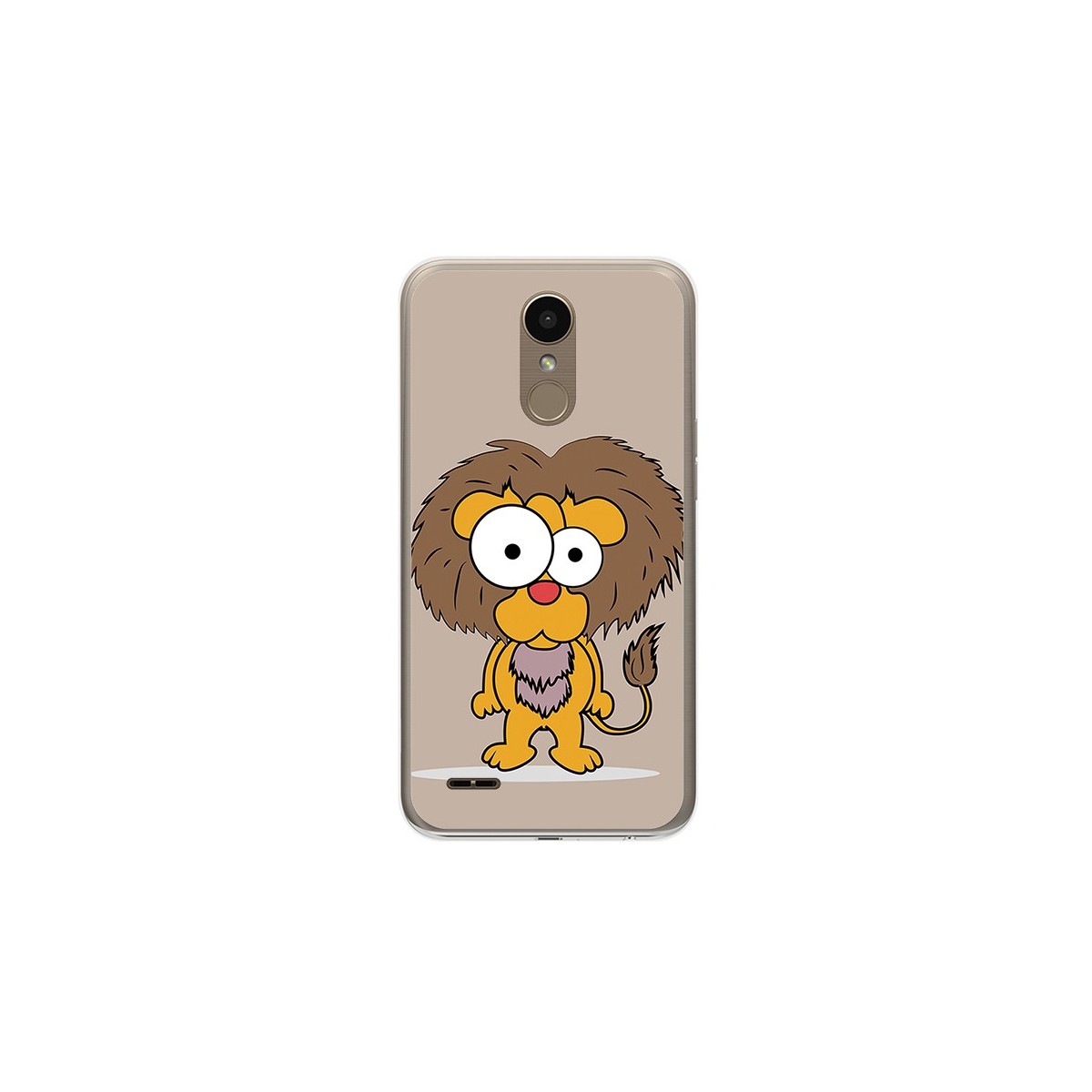 Funda Gel Tpu para Lg K10 2017 Diseño Leon Dibujos