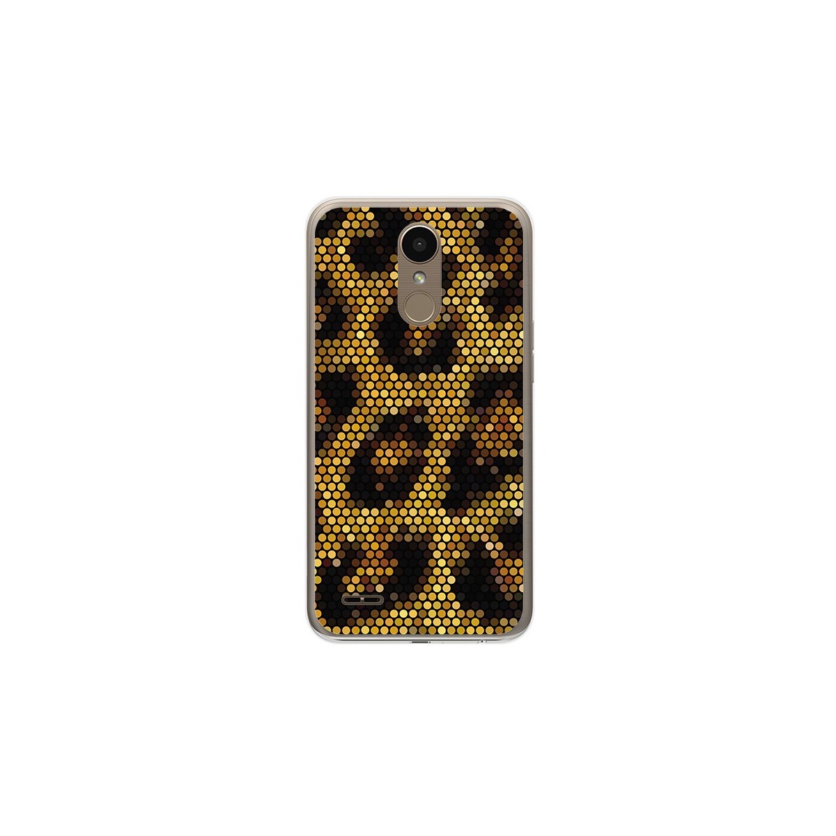 Funda Gel Tpu para Lg K10 2017 Diseño Leopardo Dibujos