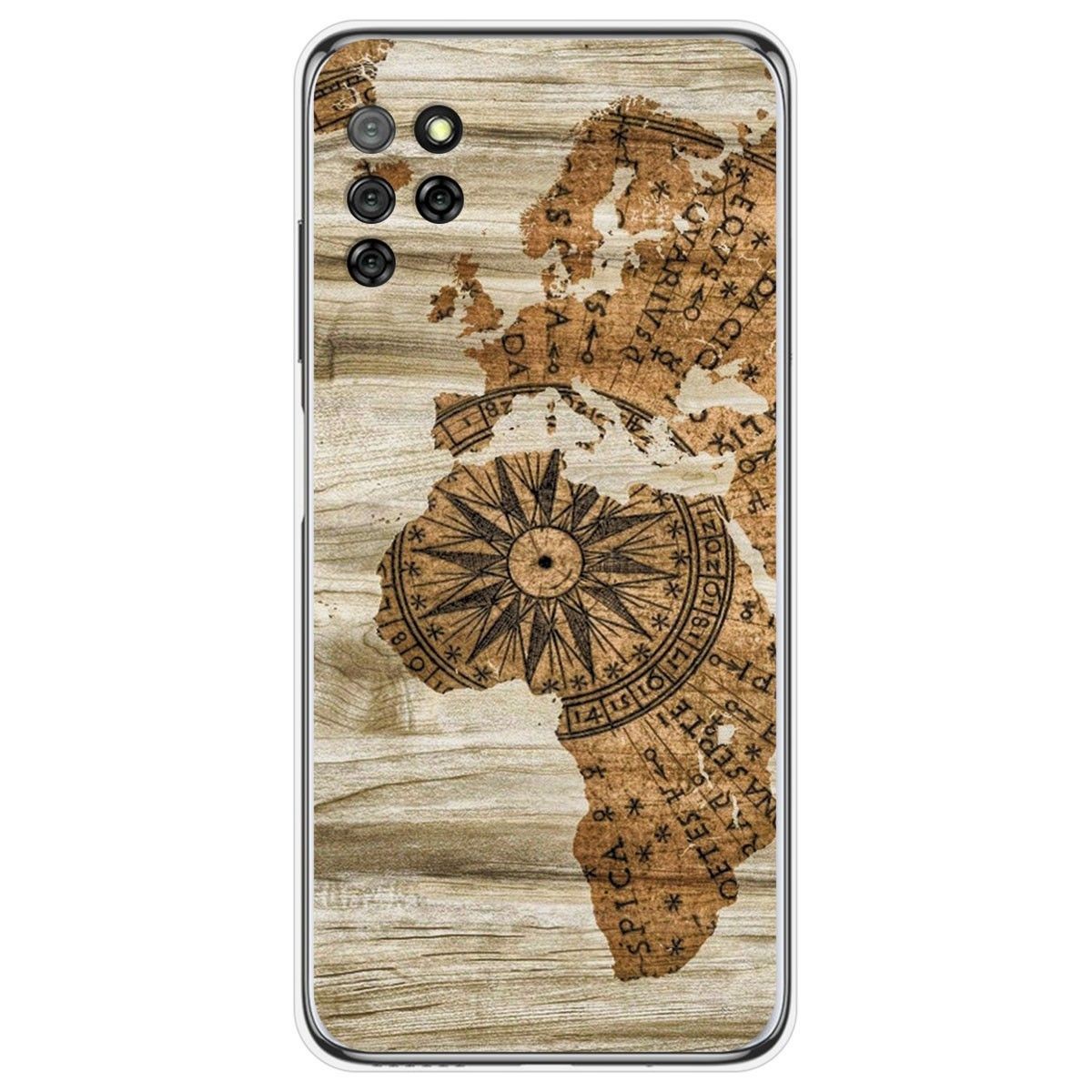Funda Gel Tpu para Elephone E10 / E10 Pro diseño Madera 07 Dibujos