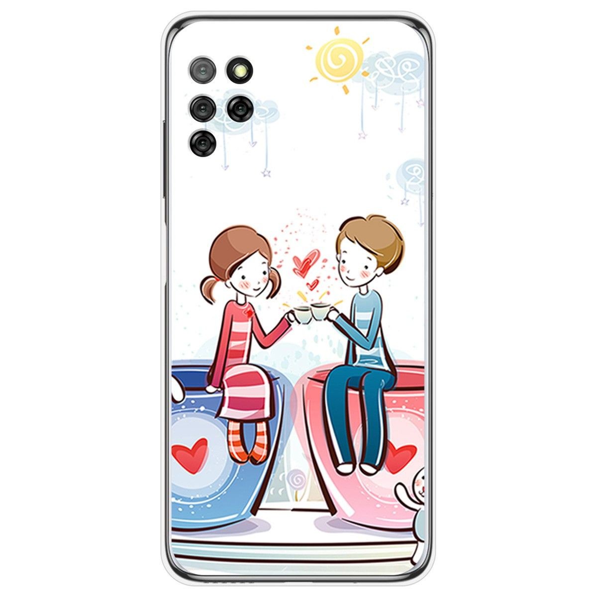 Funda Gel Tpu para Elephone E10 / E10 Pro diseño Café Dibujos
