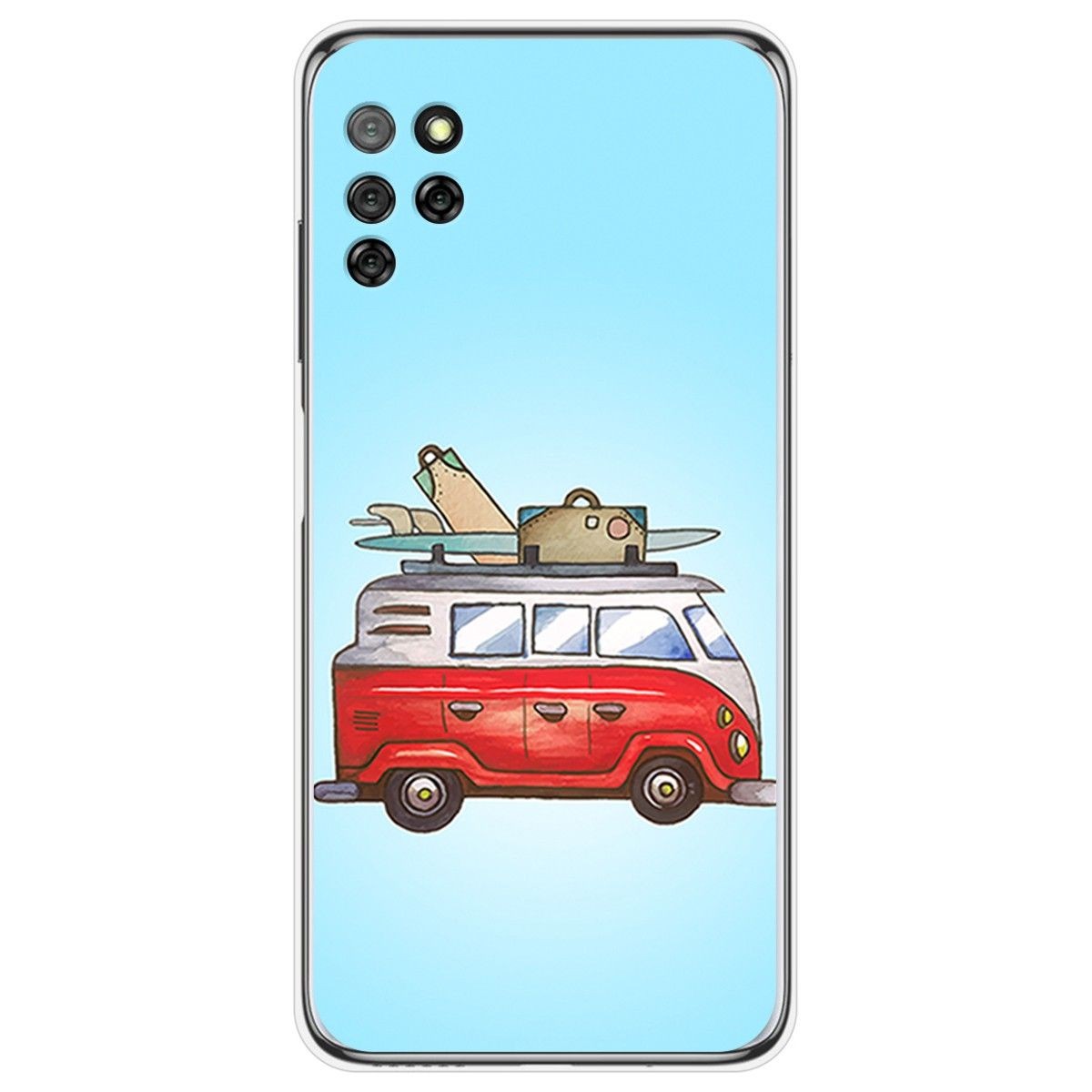 Funda Gel Tpu para Elephone E10 / E10 Pro diseño Furgoneta Dibujos
