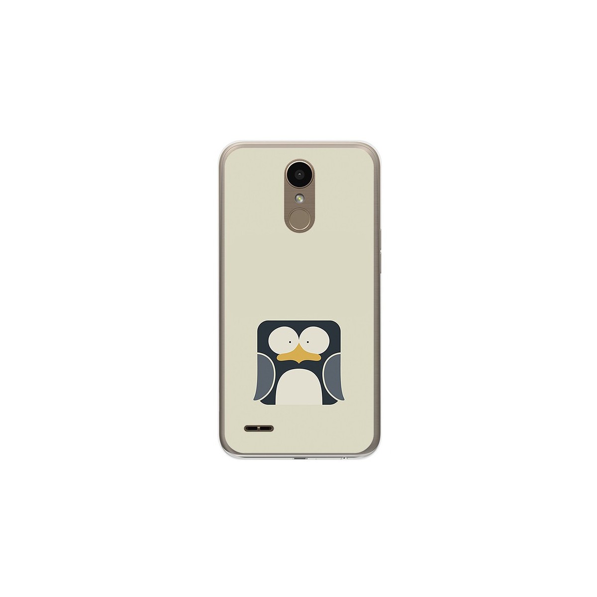Funda Gel Tpu para Lg K10 2017 Diseño Pingüino Dibujos