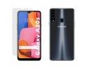 Pack 2 En 1 Funda Gel Transparente + Protector Cristal Templado para Samsung Galaxy A20s