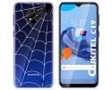 Funda Gel Transparente para Oukitel C19 diseño Araña Dibujos