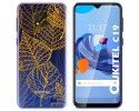 Funda Gel Transparente para Oukitel C19 diseño Hojas Dibujos
