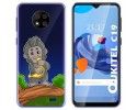Funda Gel Transparente para Oukitel C19 diseño Mono Dibujos