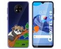 Funda Gel Transparente para Oukitel C19 diseño Panda Dibujos