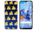 Funda Gel Transparente para Oukitel C19 diseño Pato Dibujos
