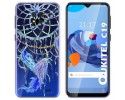 Funda Gel Transparente para Oukitel C19 diseño Plumas Dibujos