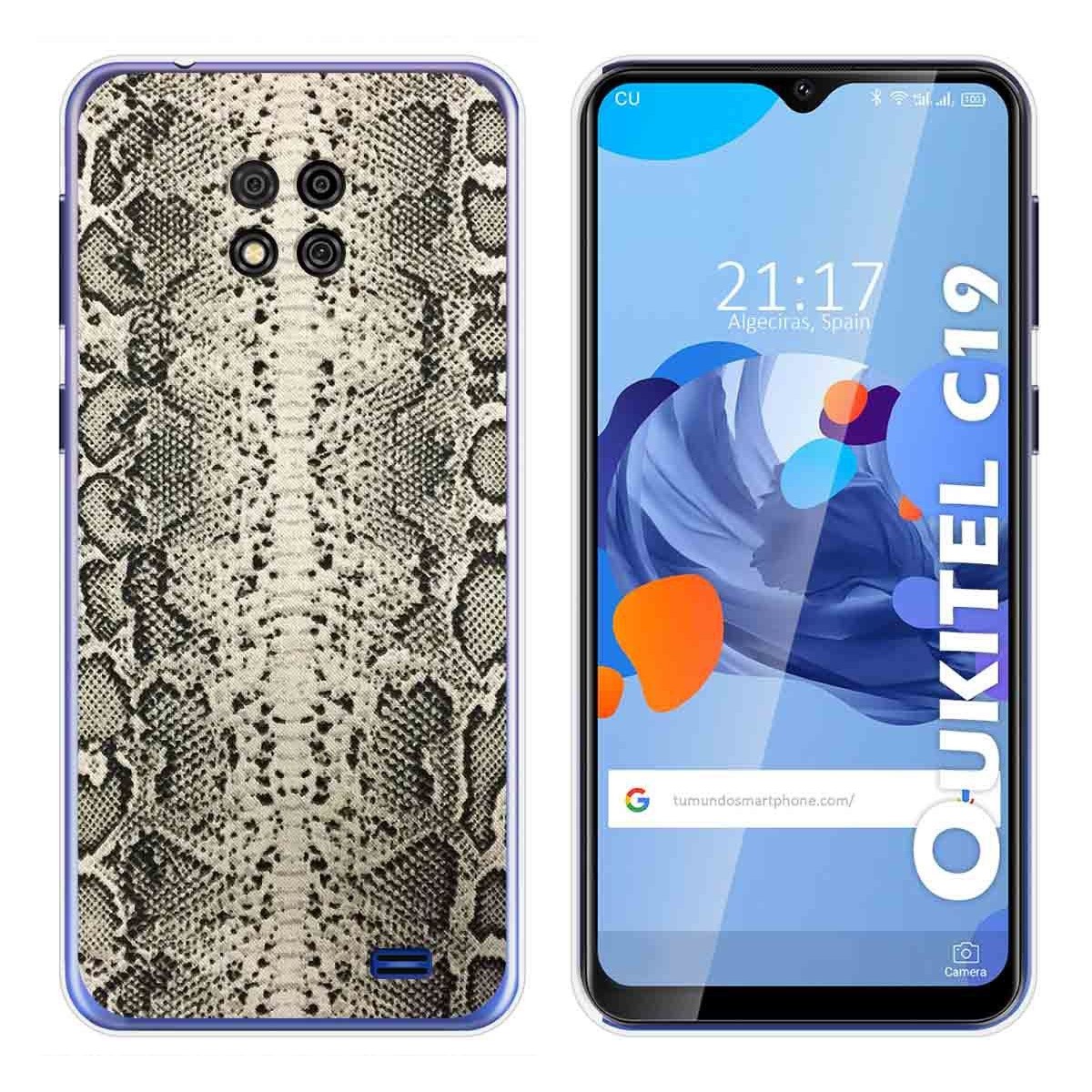 Funda Gel Tpu para Oukitel C19 diseño Animal 01 Dibujos