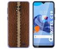 Funda Gel Tpu para Oukitel C19 diseño Cuero 01 Dibujos
