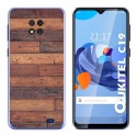 Funda Gel Tpu para Oukitel C19 diseño Madera 03 Dibujos