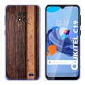 Funda Gel Tpu para Oukitel C19 diseño Madera 05 Dibujos
