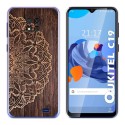 Funda Gel Tpu para Oukitel C19 diseño Madera 06 Dibujos