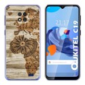 Funda Gel Tpu para Oukitel C19 diseño Madera 07 Dibujos