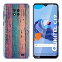 Funda Gel Tpu para Oukitel C19 diseño Madera 10 Dibujos