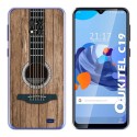 Funda Gel Tpu para Oukitel C19 diseño Madera 11 Dibujos