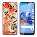 Funda Gel Tpu para Oukitel C19 diseño Mármol 12 Dibujos
