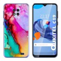 Funda Gel Tpu para Oukitel C19 diseño Mármol 15 Dibujos