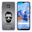 Funda Gel Tpu para Oukitel C19 diseño Barba Dibujos