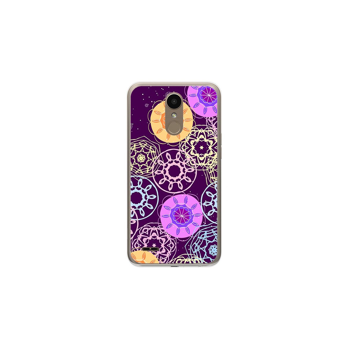 Funda Gel Tpu para Lg K10 2017 Diseño Radial Dibujos