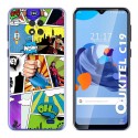 Funda Gel Tpu para Oukitel C19 diseño Comic Dibujos