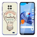 Funda Gel Tpu para Oukitel C19 diseño Creativity Dibujos