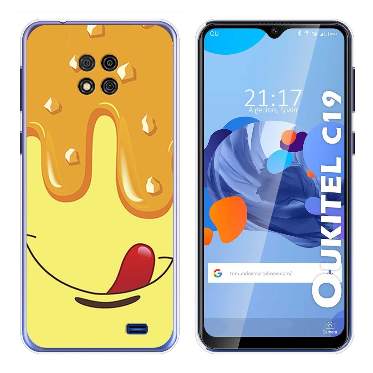 Funda Gel Tpu para Oukitel C19 diseño Helado Vainilla Dibujos