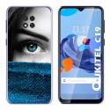 Funda Gel Tpu para Oukitel C19 diseño Ojo Dibujos