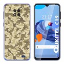 Funda Gel Tpu para Oukitel C19 diseño Sand Camuflaje Dibujos