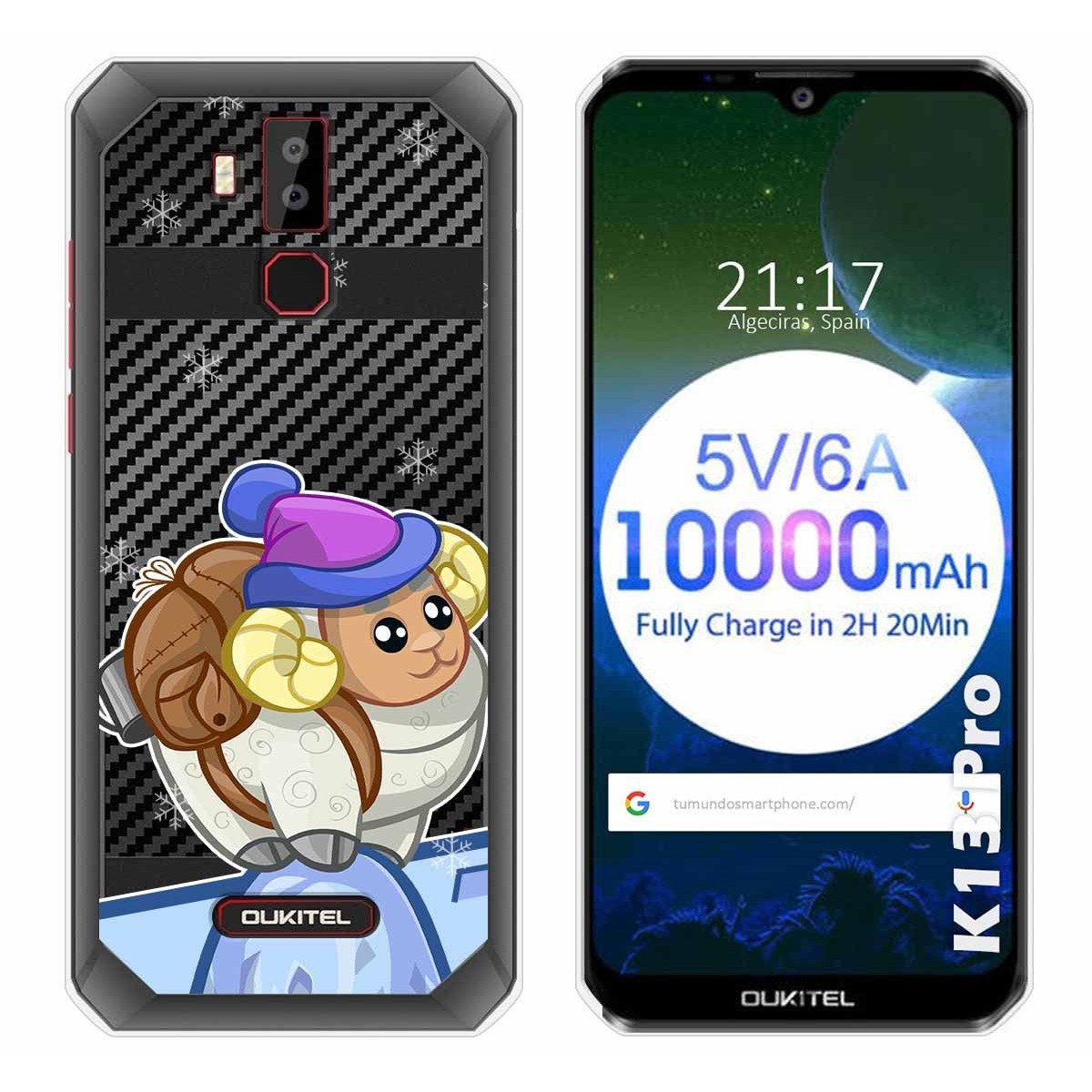 Funda Gel Transparente para Oukitel K13 Pro diseño Cabra Dibujos