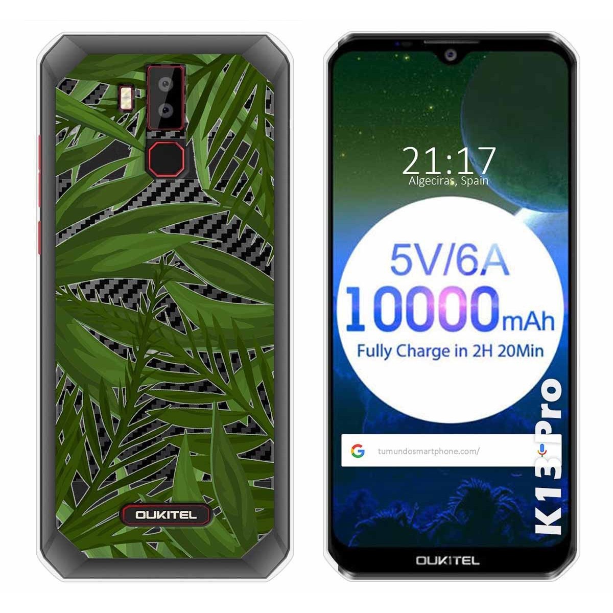 Funda Gel Transparente para Oukitel K13 Pro diseño Jungla Dibujos