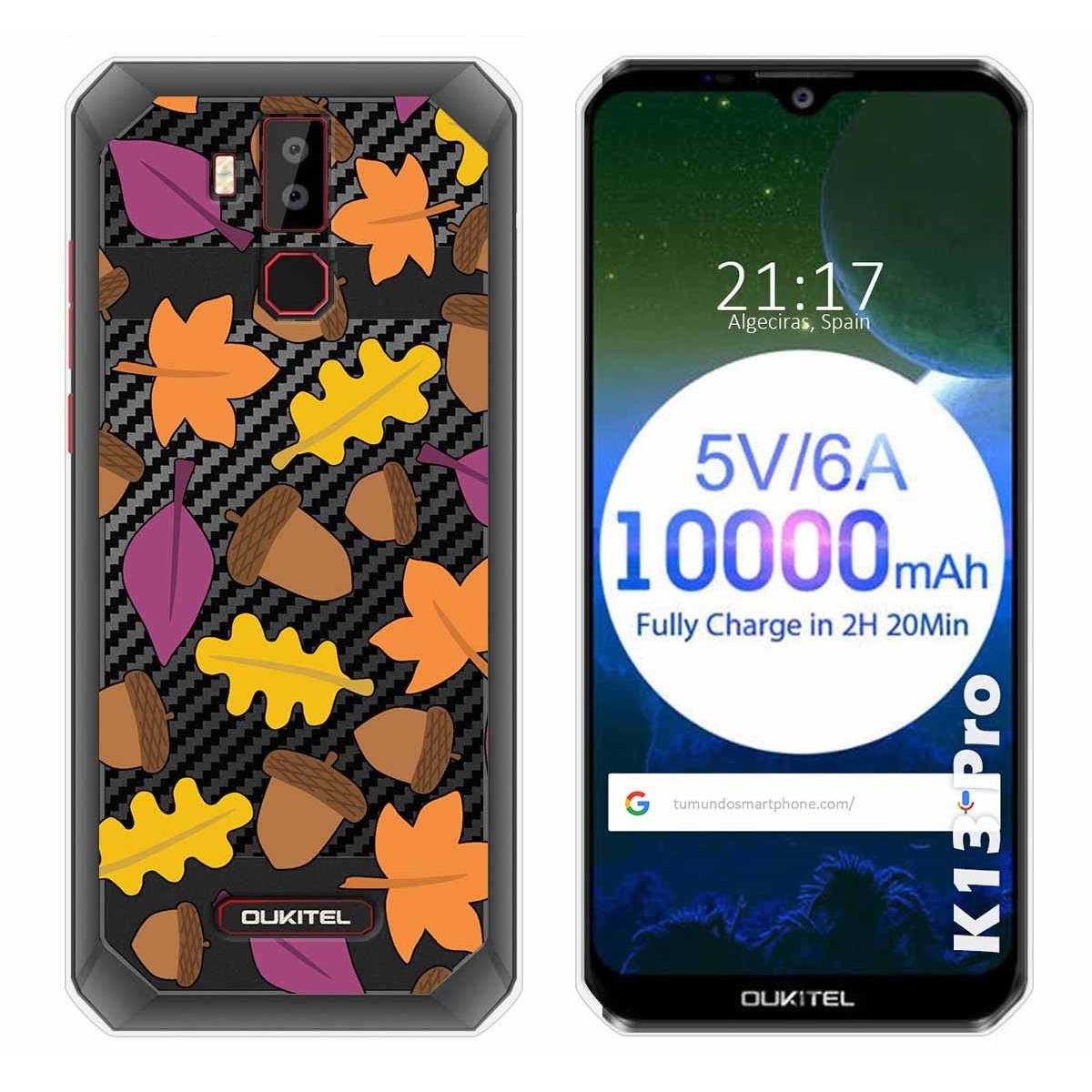 Funda Gel Transparente para Oukitel K13 Pro diseño Otoño Dibujos