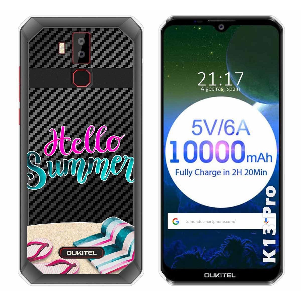 Funda Gel Transparente para Oukitel K13 Pro diseño Summer Dibujos