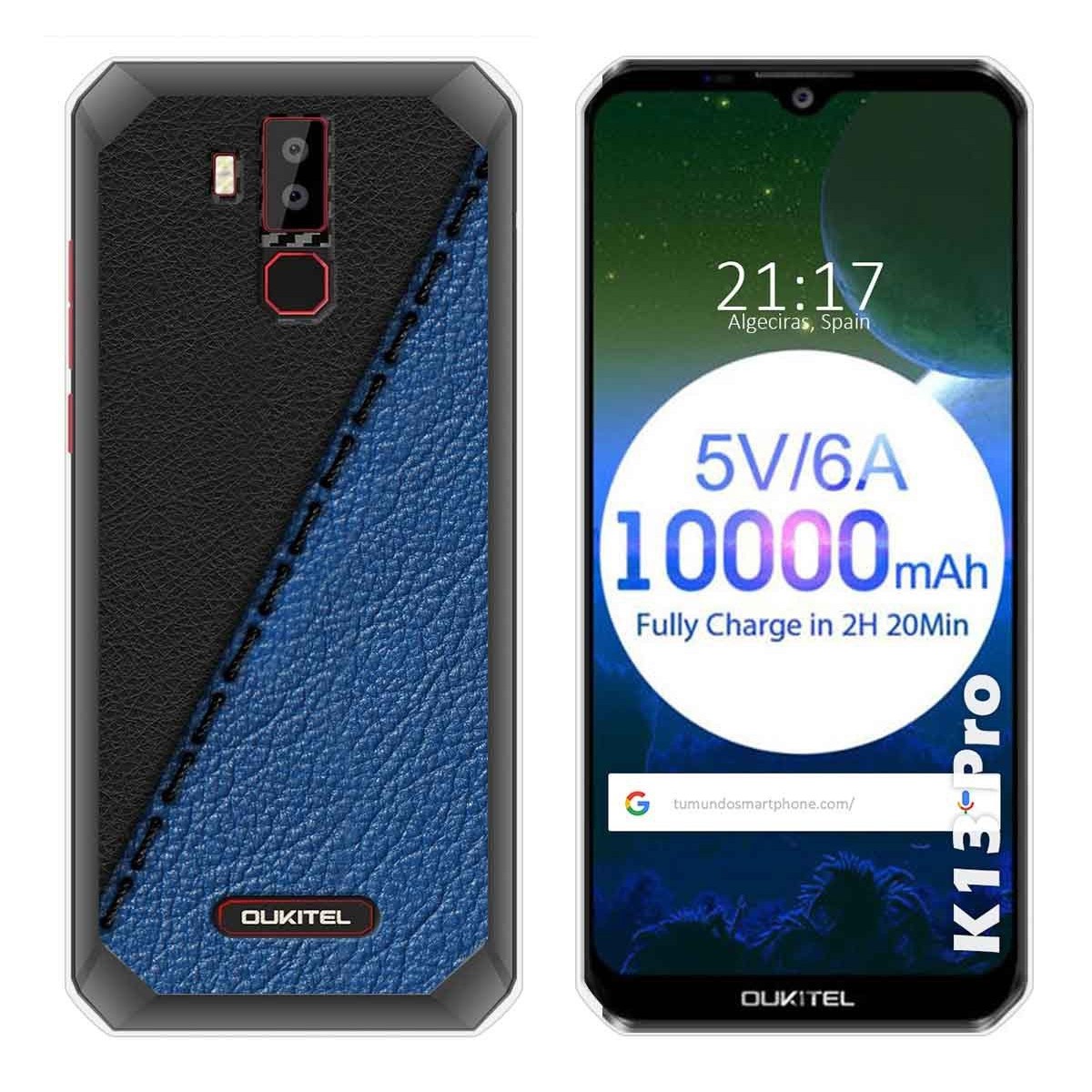 Funda Gel Tpu para Oukitel K13 Pro diseño Cuero 02 Dibujos