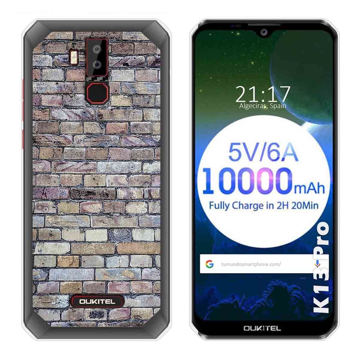 Funda Gel Tpu para Oukitel K13 Pro diseño Ladrillo 02 Dibujos