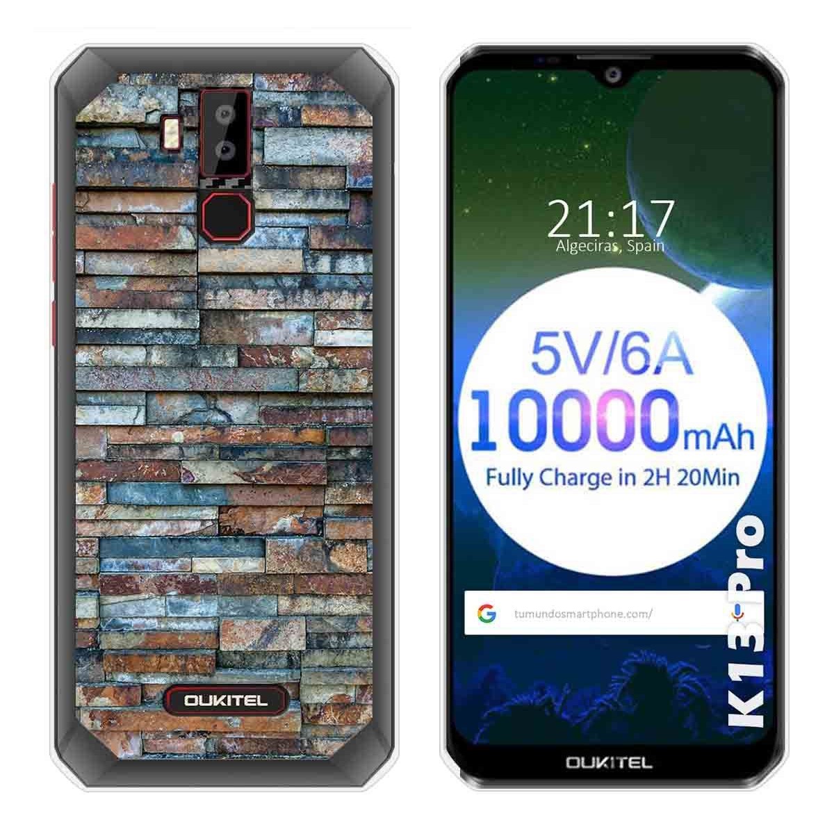 Funda Gel Tpu para Oukitel K13 Pro diseño Ladrillo 05 Dibujos