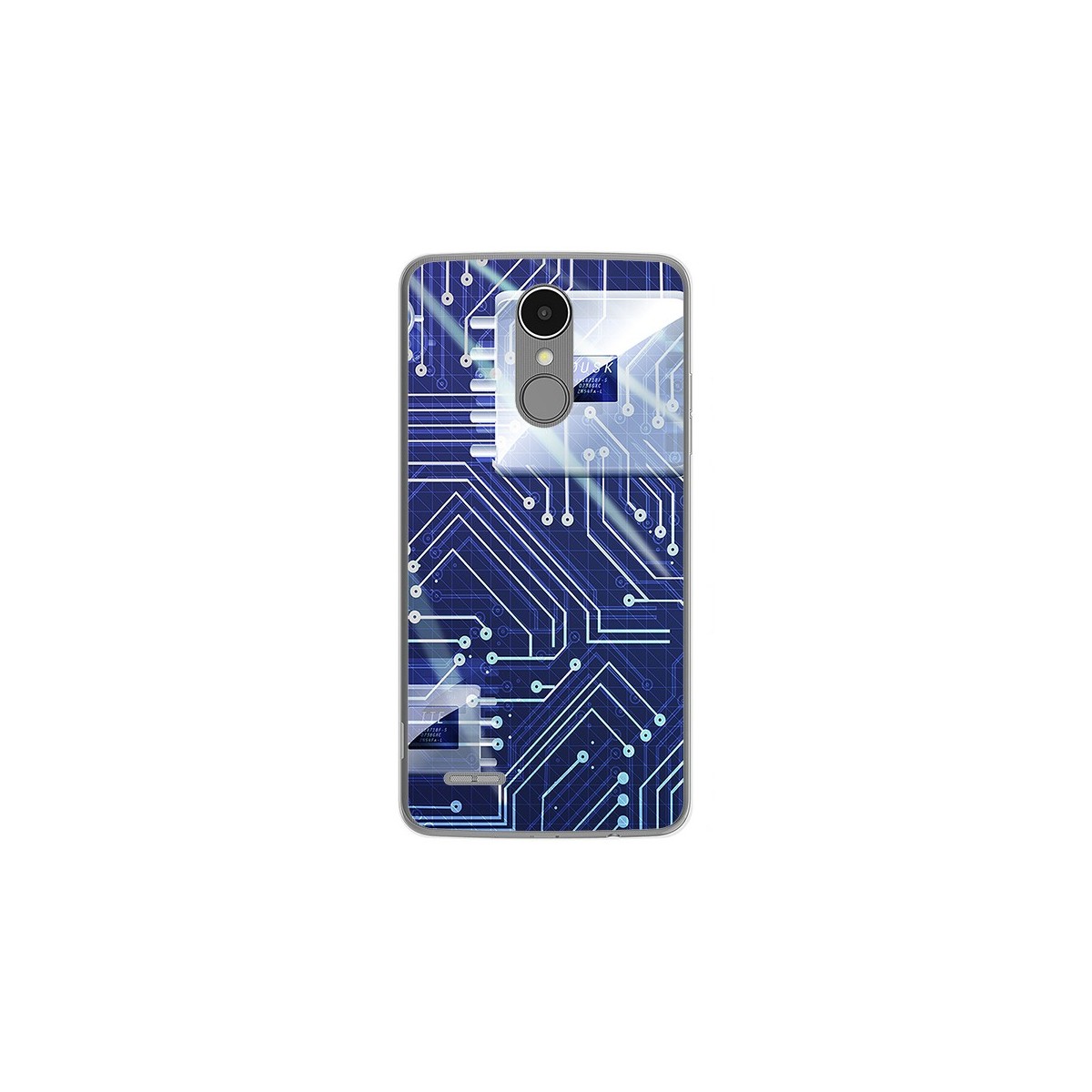 Funda Gel Tpu para Lg K4 2017 / K8 2017 Diseño Circuito Dibujos