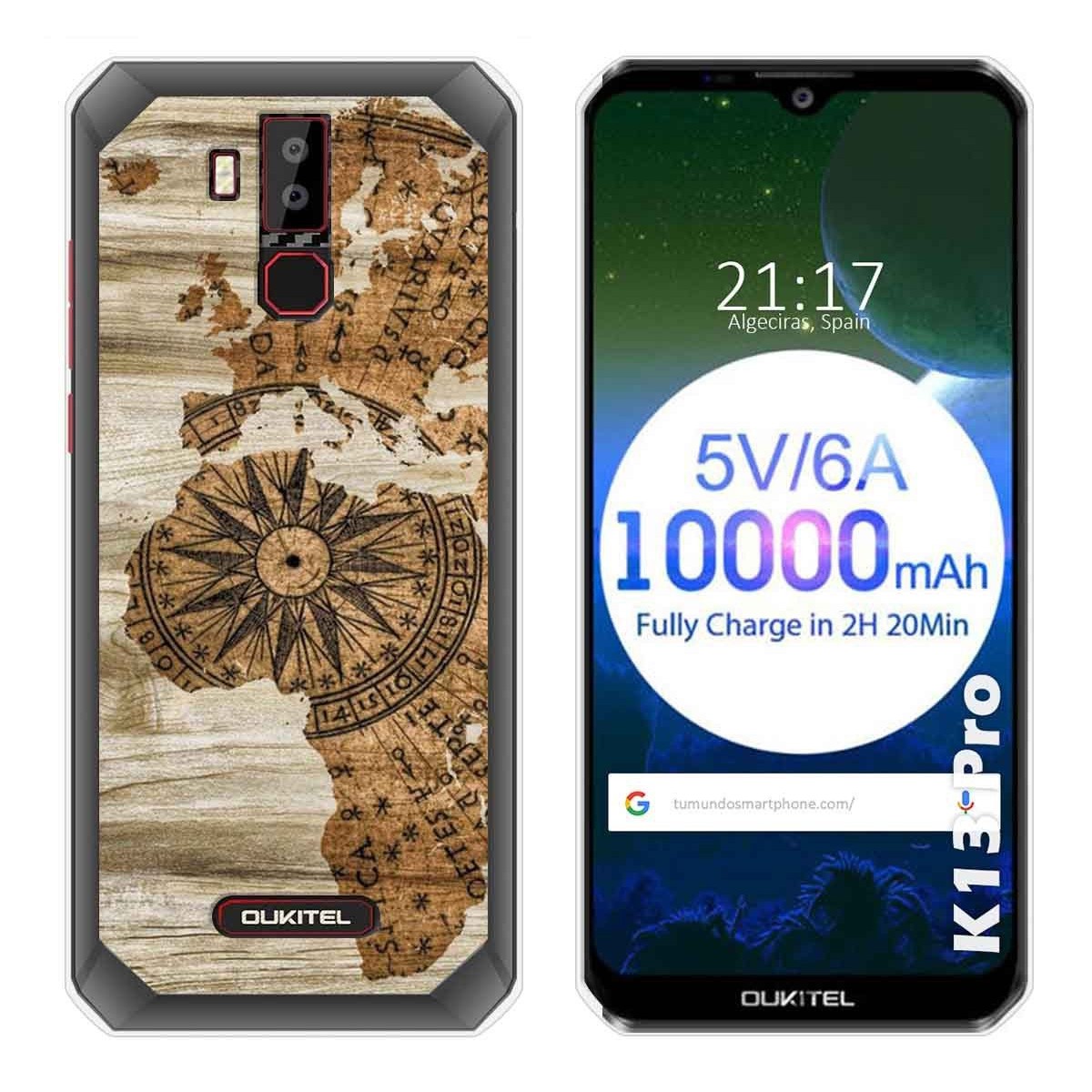 Funda Gel Tpu para Oukitel K13 Pro diseño Madera 07 Dibujos