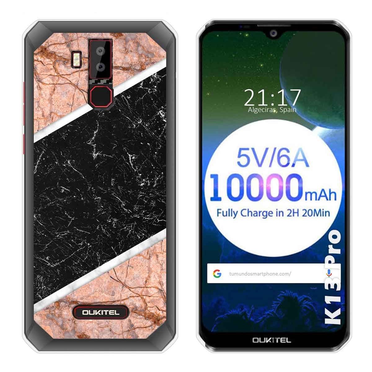 Funda Gel Tpu para Oukitel K13 Pro diseño Mármol 07 Dibujos