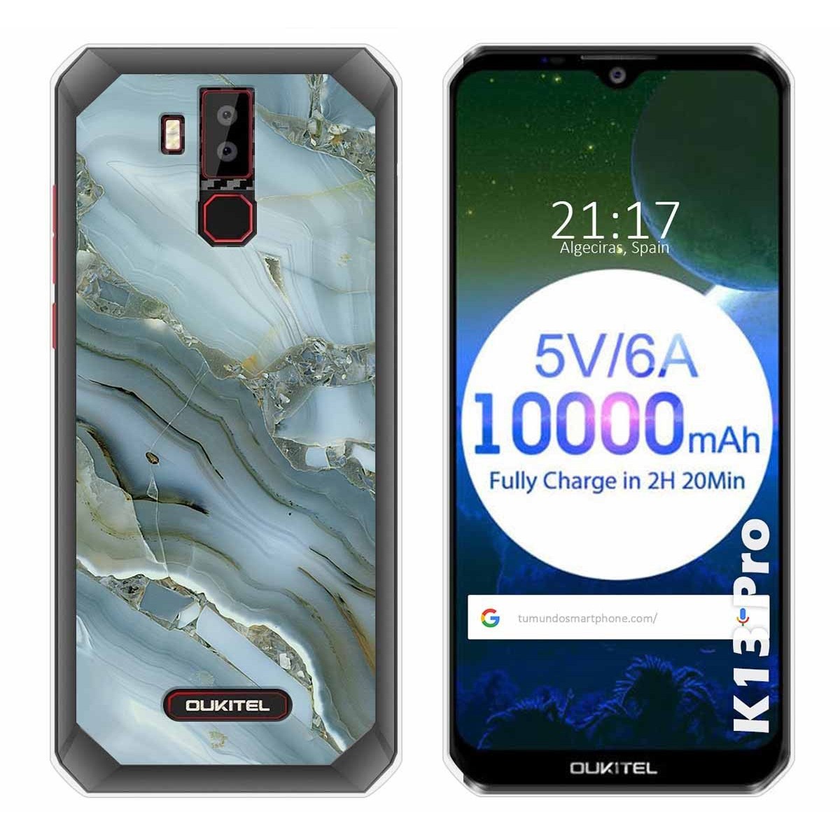 Funda Gel Tpu para Oukitel K13 Pro diseño Mármol 09 Dibujos